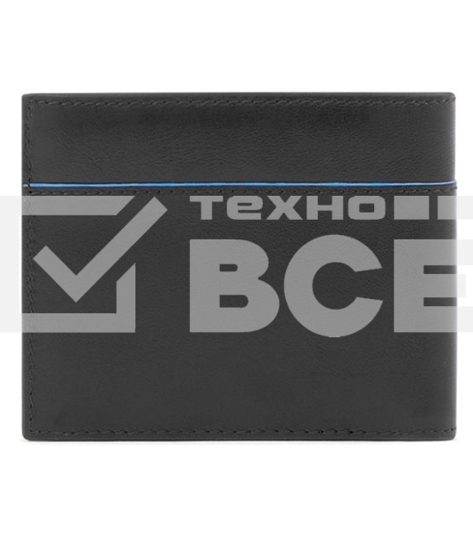 Кошелек мужской Piquadro Blue Square Revamp PU4188B2VR/N, натур.кожа, черный