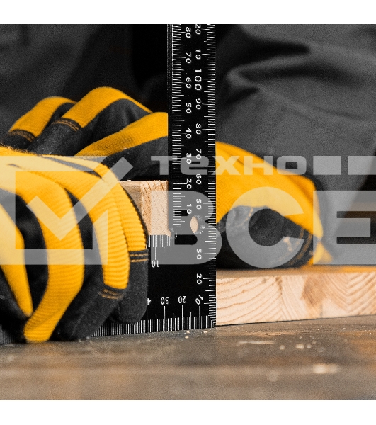 Угольник Denzel 200 х 300 мм, алюминиевый, лазерная гравировка