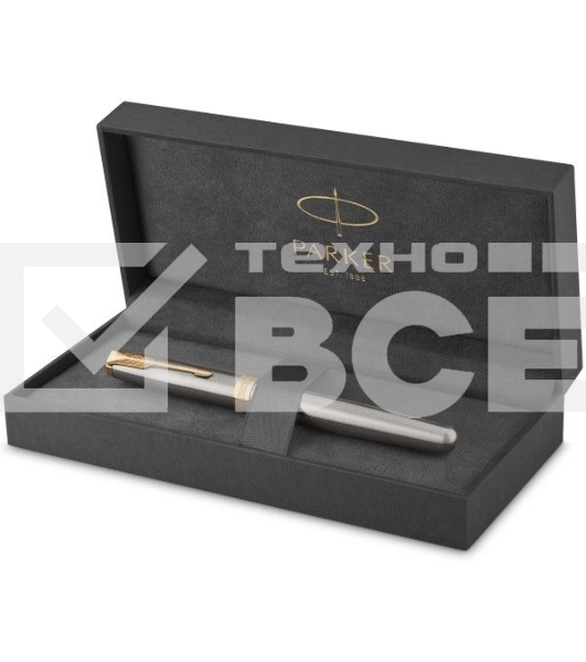 Ручка перьевая Parker Sonnet Core F527 (CW1931504) Stainless Steel GT F сталь нержавеющая подар.кор.
