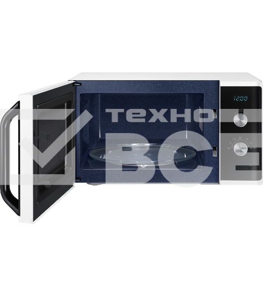 Микроволновая печь Samsung MS23K3614AW белый, 23 л, 800 Вт, переключатели - поворотный механизм