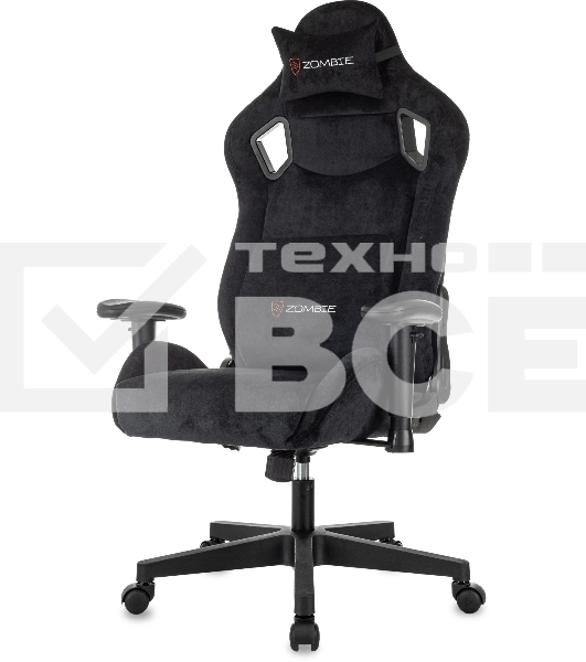 Кресло игровое Zombie Ghost Fabric черный Light-20 крестов. пластик