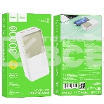 Портативный аккумулятор Hoco J136B, 30000мА·ч, QC/PD, 3A, с дисплеем, белый, фото4
