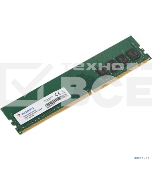 Оперативная память ADATA 8GB DDR4 3200MHz AD4U32008G22-BGN OEM PC4-25600 CL22 DIMM 288-pin 1.2В single rank
