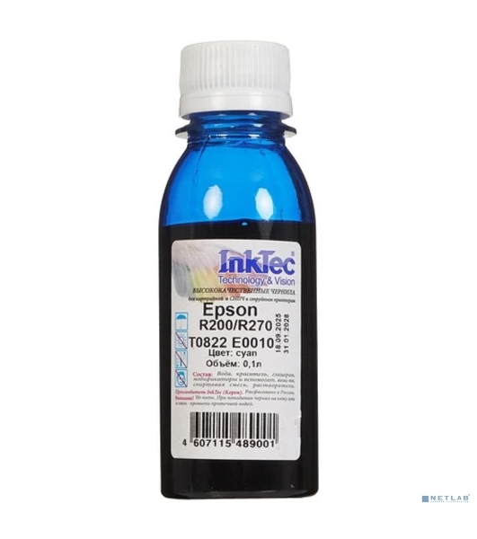 Чернила Epson R200/R270 (InkTec) T0822, C, 0,1л