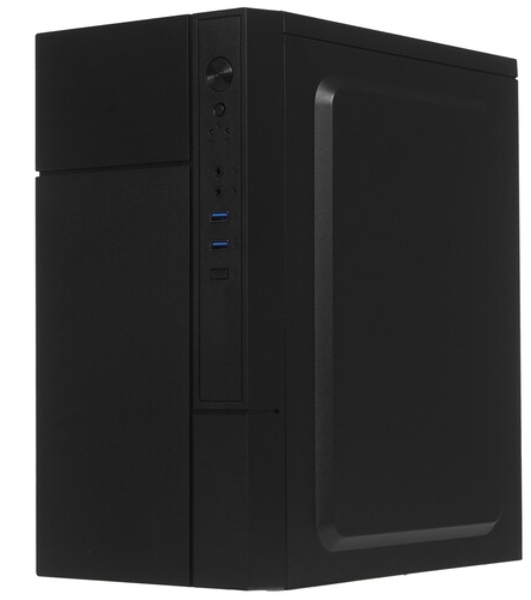 Компьютерный корпус с блоком питания 450Вт. Сase Forza mATX, 450W, 2xUSB 3.0, Black, w/o FAN, 12 см fan PSU, power cord