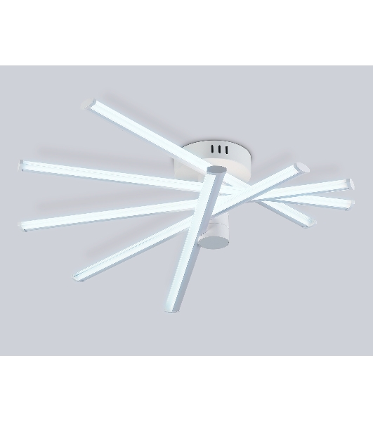 Потолочный светодиодный светильник Ambrella light FL6221 WH белый 70W 3000K-6400K 605*605*170 (ПДУ ИК)