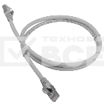 Патч-корд LANMASTER LSZH FTP кат.6A, 7.0 м, серый, фото 1