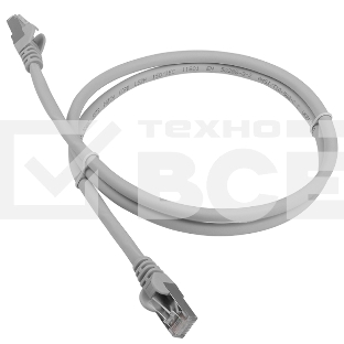Патч-корд LANMASTER LSZH FTP кат.6A, 7.0 м, серый