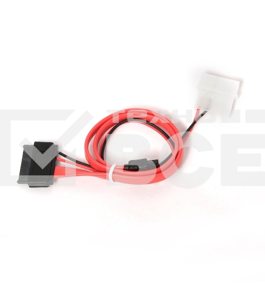 Кабель Gembird/Cablexpert Кабель Combo miniSATA , molex+SATA/miniSATA, 6pin+7pin, (длина инт-35см, пит-30см),(CC-SATA-C2)