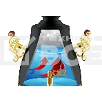 Самовар Centek CT-0092 B (черн+рисунок+золото), 4.0л, 2300Вт, поддерж.t + LED индикатор, фото2