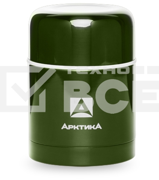 Термос Арктика 302-500 болотный, широкое горло 0,5 л Супер широкое горло, 0,5 л, для супа и еды, холод/тепло 12 ч