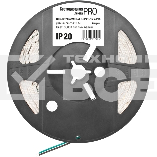 Лента светодиодная 71 703 NLS-3528WW60-4.8-IP20-12V-Pro R5 4.8Вт/м (уп.5м) Navigator 71703
