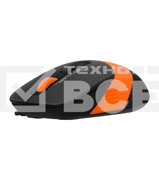 Мышь проводная A4Tech Fstyler FM10 черный/оранжевый, 1600 dpi, USB, кнопки - 4