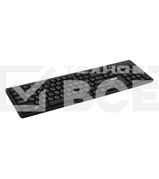 Клавиатура Acer OKW020 проводная, USB, черный