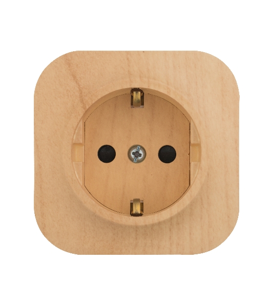 Legrand Legrand 782280 Розетка с заземлением с защитными шторками (Дерево)