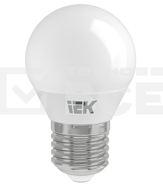Лампа Iek LLE-G45-9-230-30-E27 светодиодная ECO G45 шар 9Вт 230В 3000К E27
