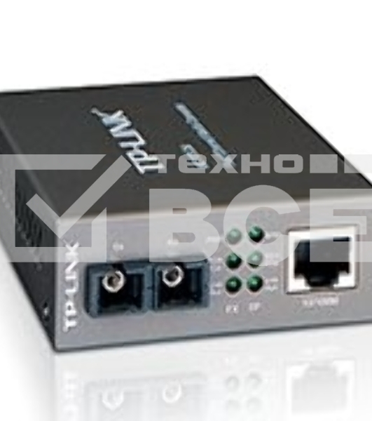 Медиаконвертер TP-Link SMB MC100CM 10/100Mbps RJ45 to 100Mbps multi-mode SC fiber Converter, Full-duplex,up to 2Km, switching power adapter, chassis mountable