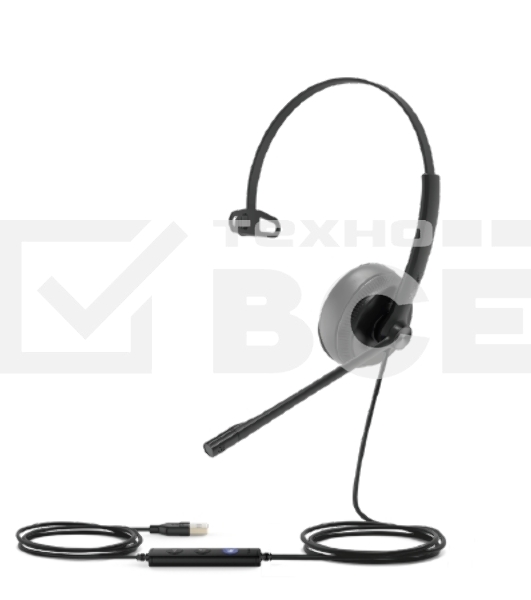 Гарнитура проводная Yealink UH34 Mono UC