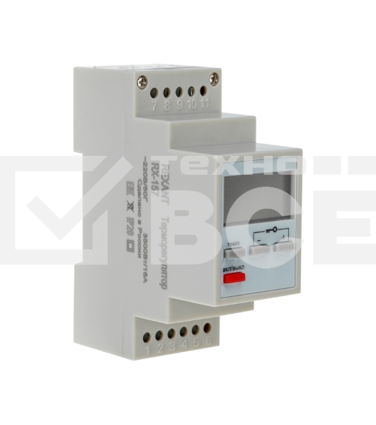 Терморегулятор цифровой программируемый Rexant RX-157 на DIN-рейку