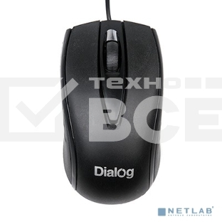Мышь проводная Dialog Comfort MOС-17U черный, 1200 dpi, USB, кнопки - 3