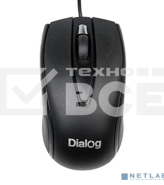 Мышь проводная Dialog Comfort MOС-17U черный, 1200 dpi, USB, кнопки - 3