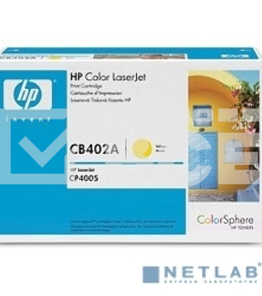Картридж лазерный HP CB402A желтый CP4005