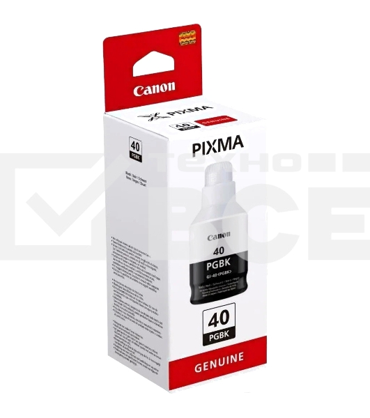 Контейнер с чернилами Canon GI-40 BK для GM2040/G5040/G6040. Черный. 6000 страниц.