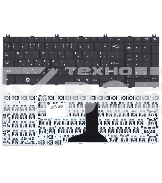 Клавиатура для ноутбука Toshiba Satellite C650 C660 L650 L670 L750 L750D L755 L775 черная