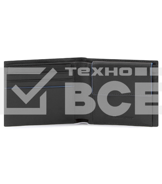 Кошелек мужской Piquadro Blue Square Revamp PU4188B2VR/N, натур.кожа, черный