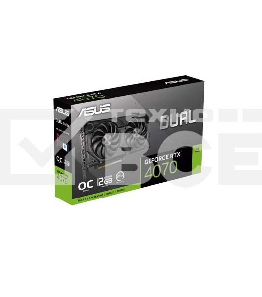 Видеокарта Asus DUAL-RTX4070-O12G-EVO RTX4070 12Gb 192bit GDDR6X 2520/21000 HDMIx1 DPx3 HDCP Ret 90YV0J15-M0NA00