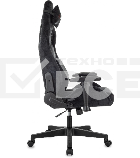 Кресло игровое Zombie Ghost Fabric черный Light-20 крестов. пластик