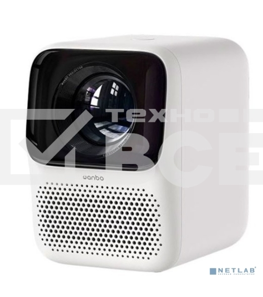Проектор Wanbo Projector T2 max white (LCD, 1920x1080, 450Lm, 1.2:1, 3000:1, Smart TV, Android 9.0, 1+16GB, HDMI, USB, Wi-Fi, BT) (6970885350382)