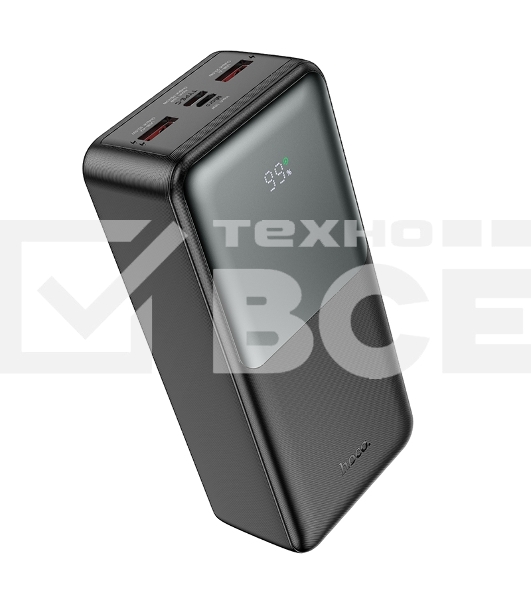 Портативный аккумулятор Hoco J136B, 30000мА·ч, QC/PD, 3A, с дисплеем, черный