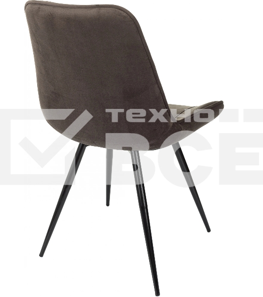 Стул для дома Бюрократ CH-K2_4 комплект 4 шт коричневый Holland 74 металл черный на ножках (CH-K2_1/HL74_4)