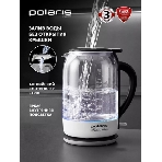 Чайник электрический Polaris PWK 1753CGL 1.7 л, 1950 Вт, белый/черный (корпус: пластик/стекло), фото10