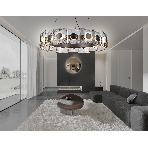 Светильник Ambrella light LH31030 GR/SM серый/дымчатый 72W 3000K D700*150, фото3