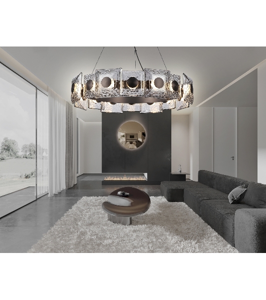 Светильник Ambrella light LH31030 GR/SM серый/дымчатый 72W 3000K D700*150