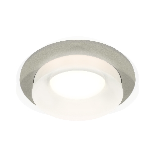 Комплект встраиваемого светильника Ambrella light XC7623041 SGR/FR серый песок/белый матовый MR16 GU5.3 (C7623, N7165)