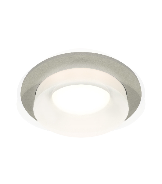 Комплект встраиваемого светильника Ambrella light XC7623041 SGR/FR серый песок/белый матовый MR16 GU5.3 (C7623, N7165)