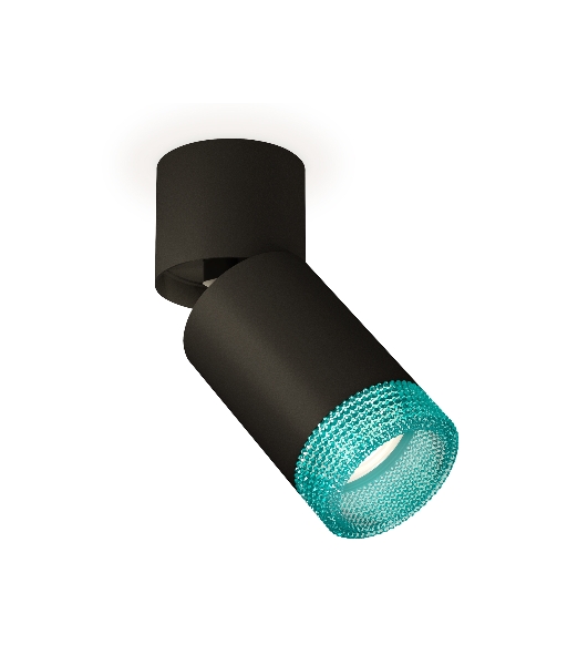 Светильник Ambrella Light XM6313063 SBK/BK/BL черный песок/черный/голубой MR16 GU5.3 (A2221, C6313, N6153)