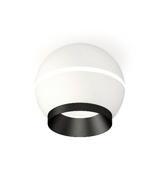 Светильник Ambrella Light XS1101011 SWH/PBK белый песок/черный полированный MR16 GU5.3 LED 3W 4200K (C1101, N7031)