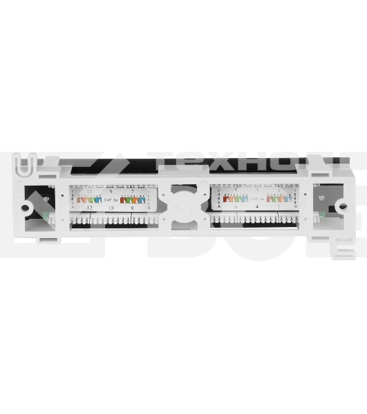 Патч-панель EXEGATE EX256754RUS UTP настенная 12 port кат.5e, Exegate, разъём KRONE&110 (dual IDC)