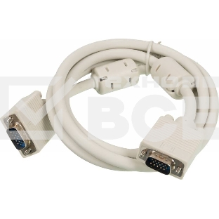 Кабель VGA 1.8м Ningbo SVGA 15M/15M феррит.кольца, CAB016S-06F