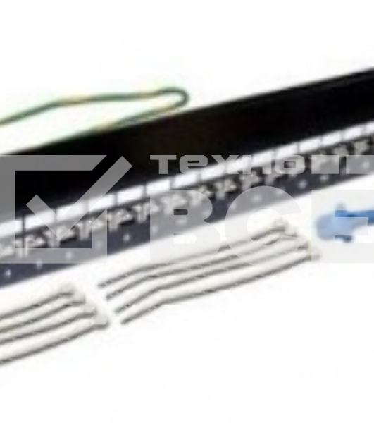 Патч-панель LANMASTER 24 порта, STP, кат.6A, 1U