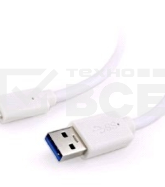 Кабель USB Cablexpert CCP-USB3-AMCM-6-W, USB3.0 AM/USB Type-C, 1.8м, белый, пакет