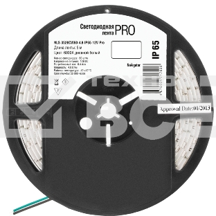 Лента светодиодная 71 702 NLS-3528CW60-4.8-IP65-12V-Pro R5 4.8Вт/м (уп.5м) Navigator 71702