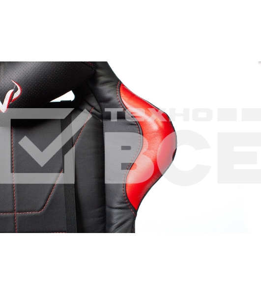 Кресло игровое Бюрократ VIKING 5 AERO RED черный/красный искусственная кожа