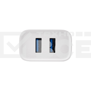 Сетевое зарядное устройство Rexant 2 x USB, 5V, 2.4 A, белое