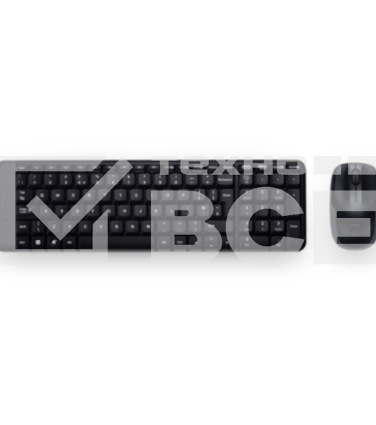 Клавиатура + мышь Logitech MK220 клав:черный мышь:черный USB беспроводная