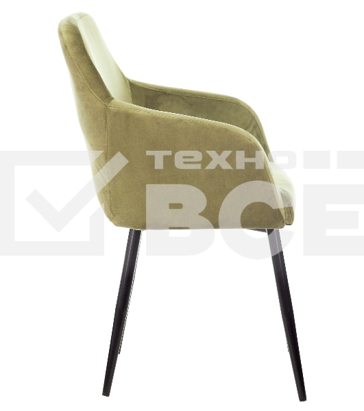 Кресло компьютерное Бюрократ CH-380F фисташковый Italia 12 на ножках металл черный